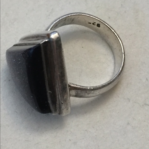 Blue goldstone necklace and 925 sterling silver ring - Picture 7 of 7